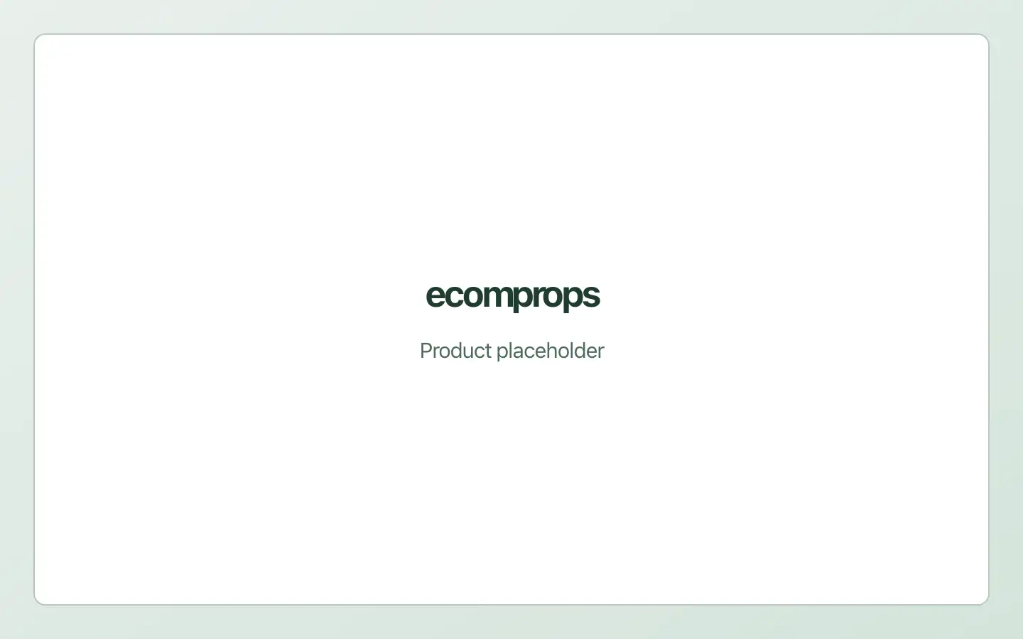 Product edit screen in the ecomprops dashboard